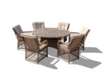 505#LION ROUND 6 X DINING SET 1